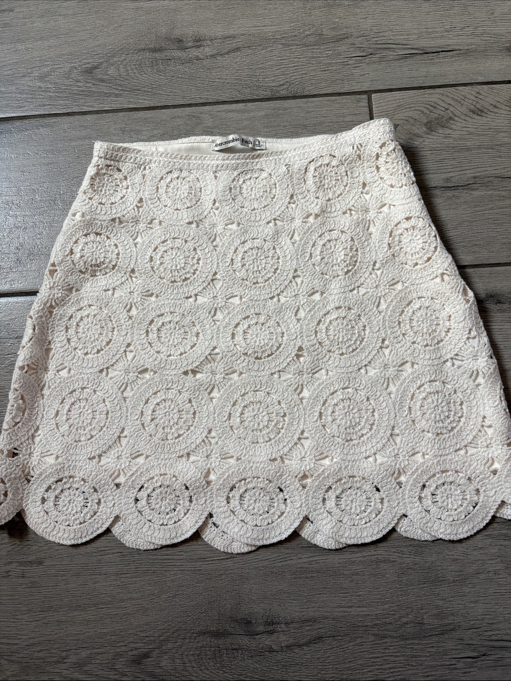 Abercrombie and Fitch crochet skirt